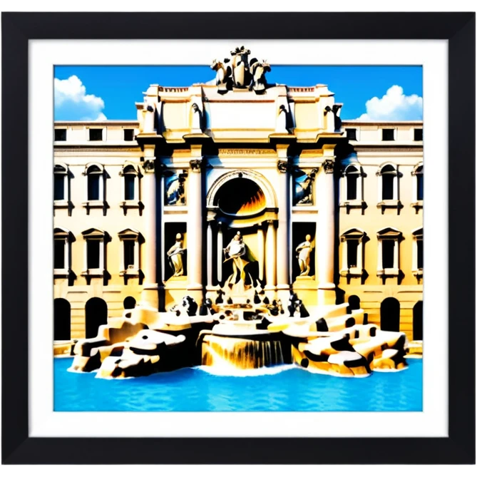 trevi fountain view from up above
no square style no frame emoji