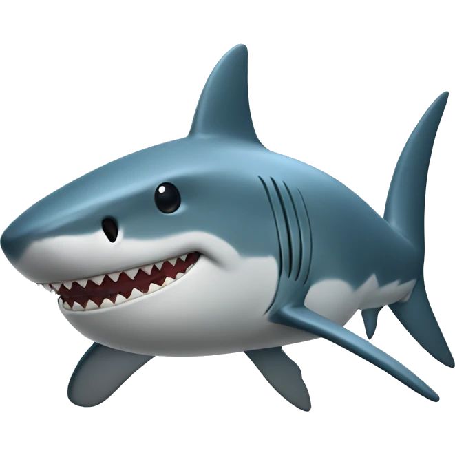 Shark with a top hatd emoji