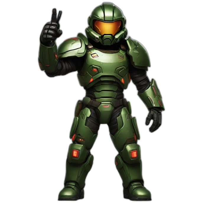 Doom slayer thumbs up emoji