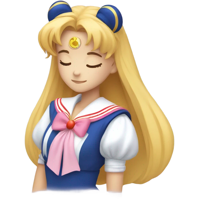 sailor moon girl sleeping emoji