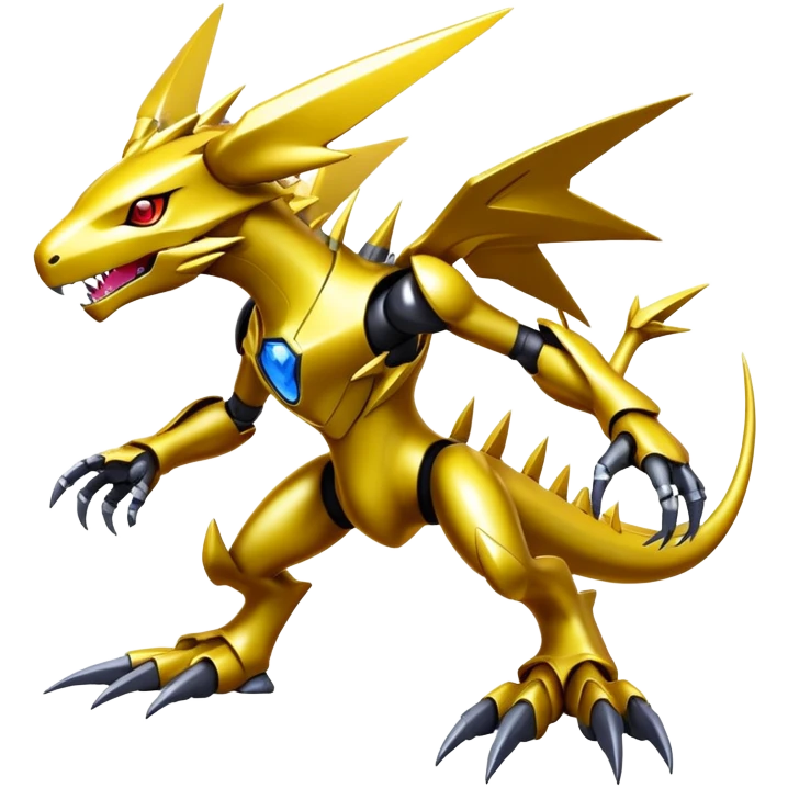 Modern Cyber Lombax-Digimon-Fakémon-creature, full body emoji