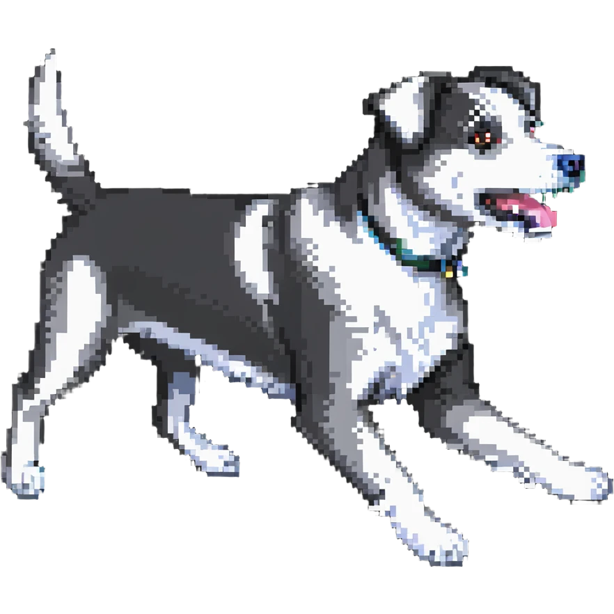 fast running dog emoji