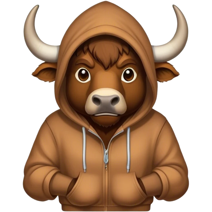 Buffalo in a hoodie emoji