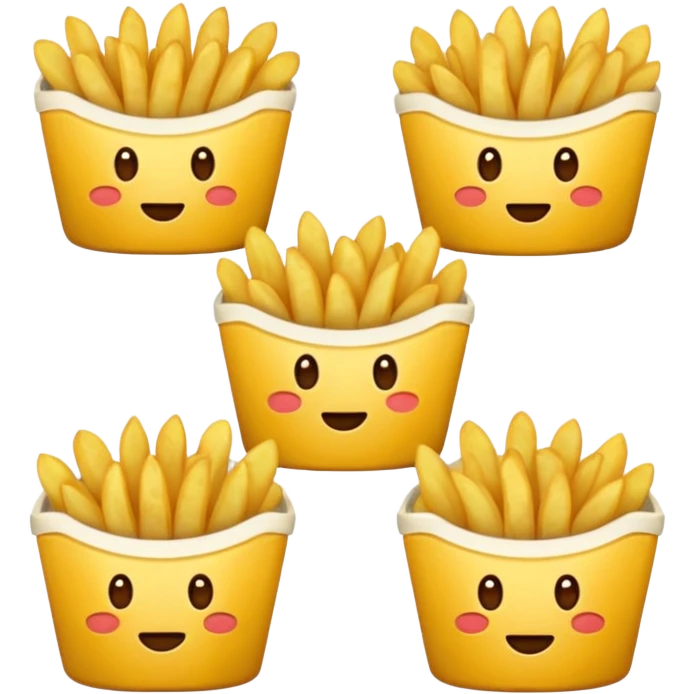 Generar papas fritas sin plato ni contenedor emoji