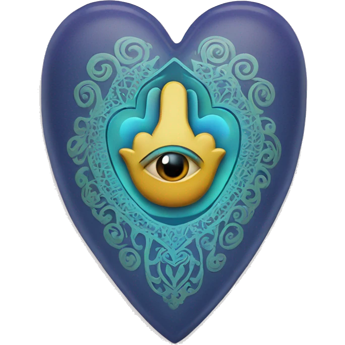 Heart with hamsa emoji