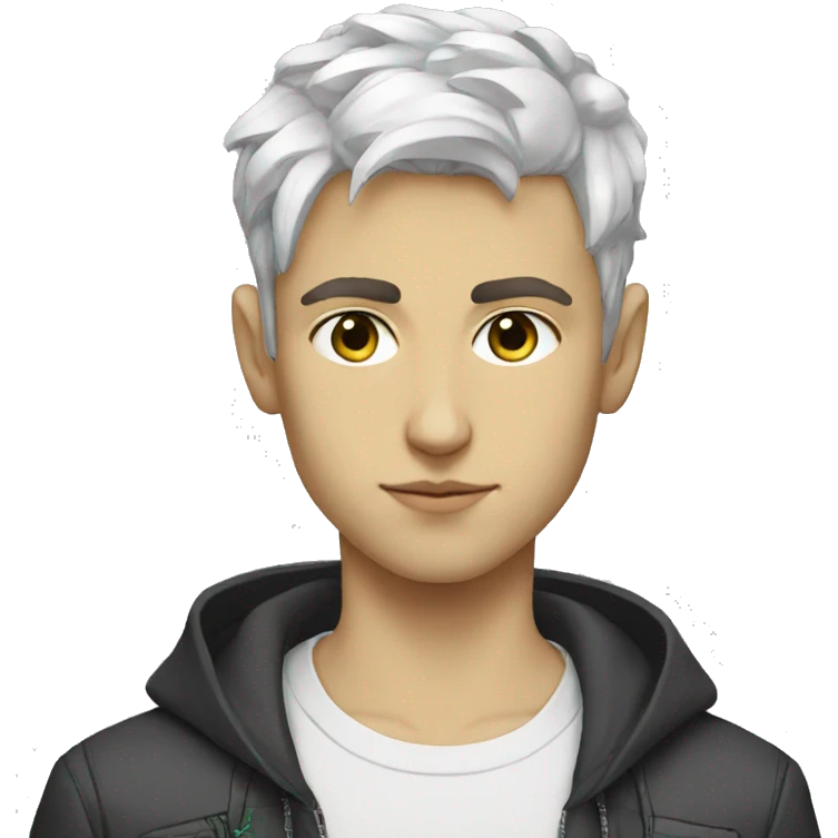 Iranian white boy cyberpunk emoji
