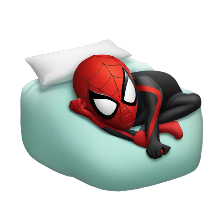 Miles spider man sleepimg emoji