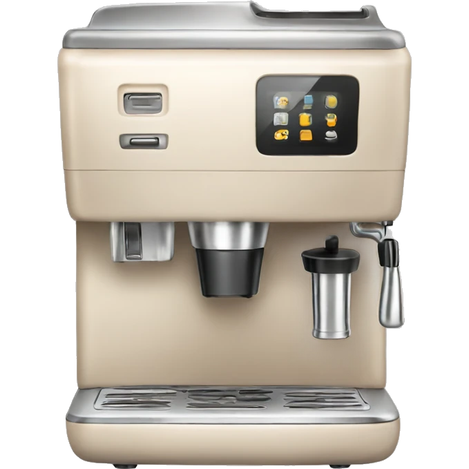 Light beige coffee machine  emoji