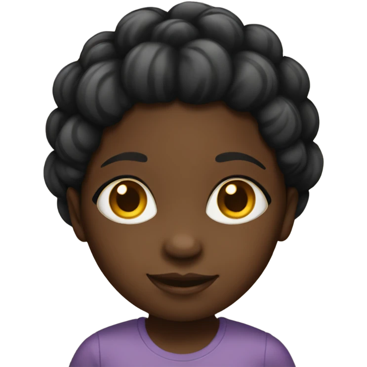 black child girl  emoji