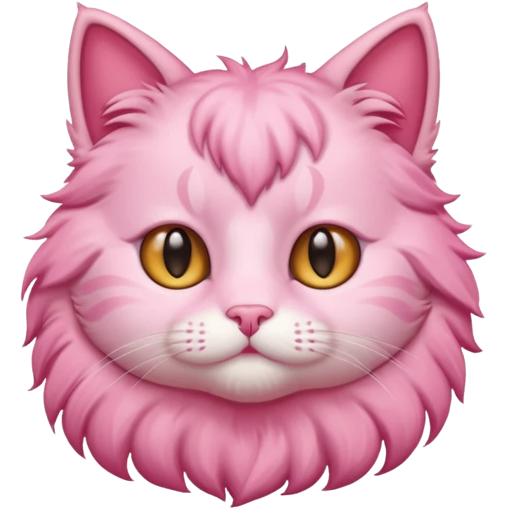 cute pink cat in cutecore emoji