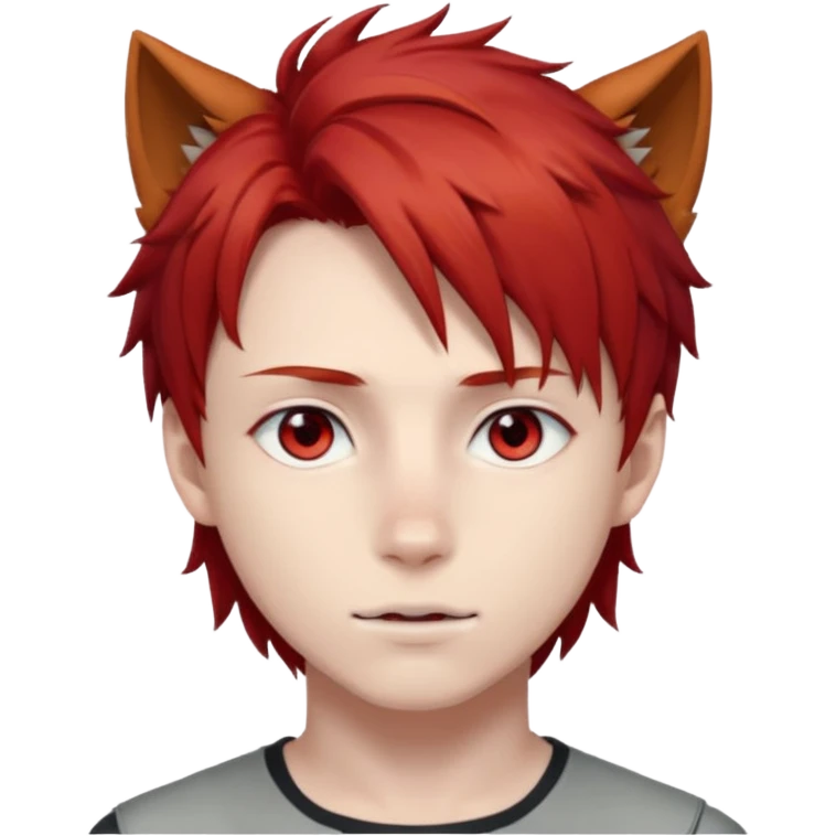 Wolf Anime Boy Red emoji