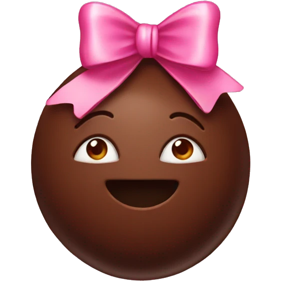 chocolate with bow emoji