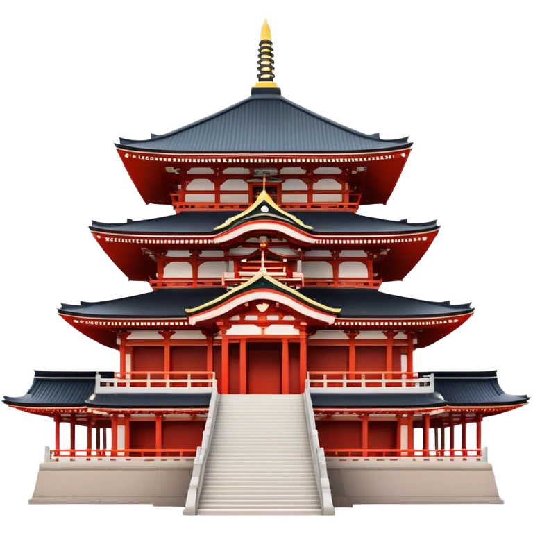 Cinematic Realistic Senso-ji Temple Landmark Emoji, depicted with the historic Tokyo temple rendered with intricate architectural detail and dynamic, cultural lighting. emoji