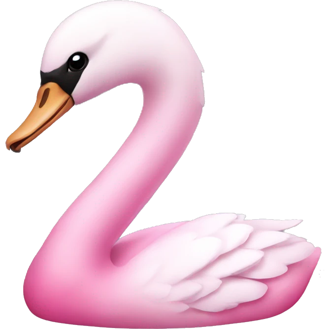 pink swan emoji