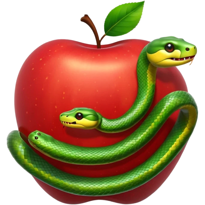 Snake apple emoji