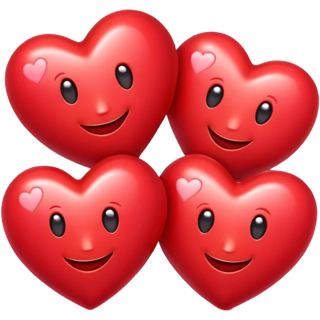 3 smiling heart emoji