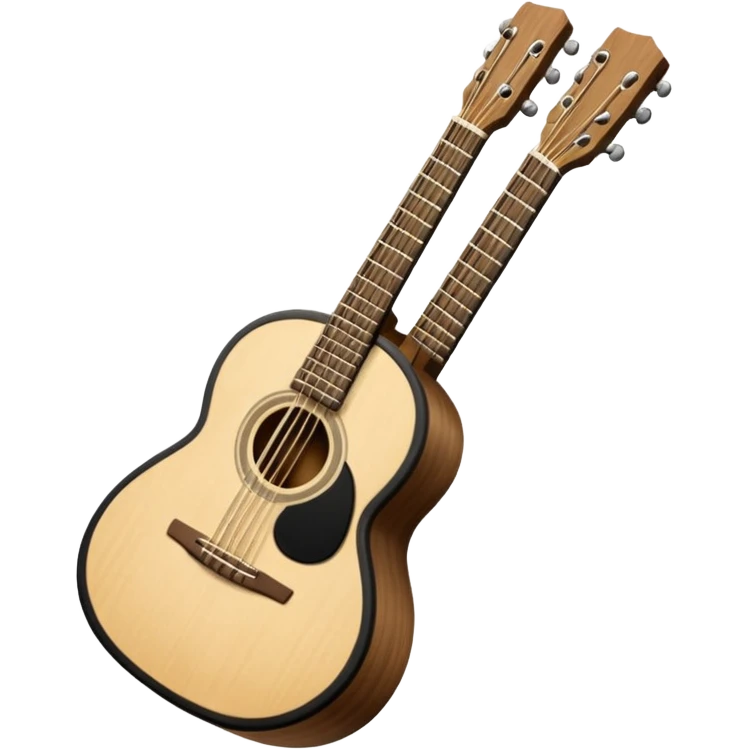 emoji de violão acústico em preto e branco emoji