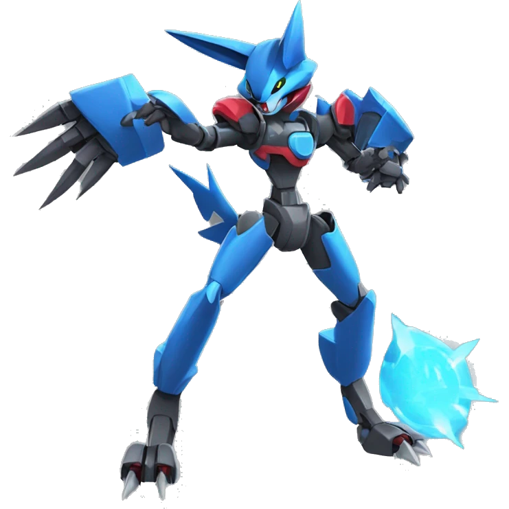 Lucario-Zoroark-medabot-Mecha full body emoji