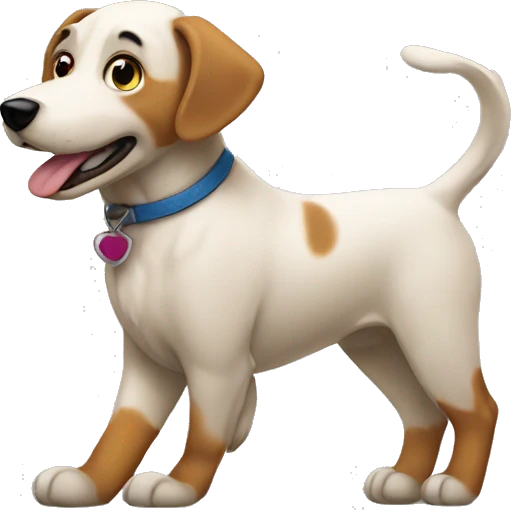 Dog walking emoji