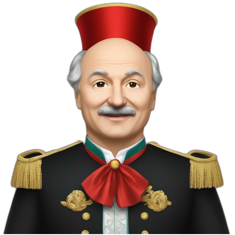 Emoji of President Lukashenko in a magician costume emoji