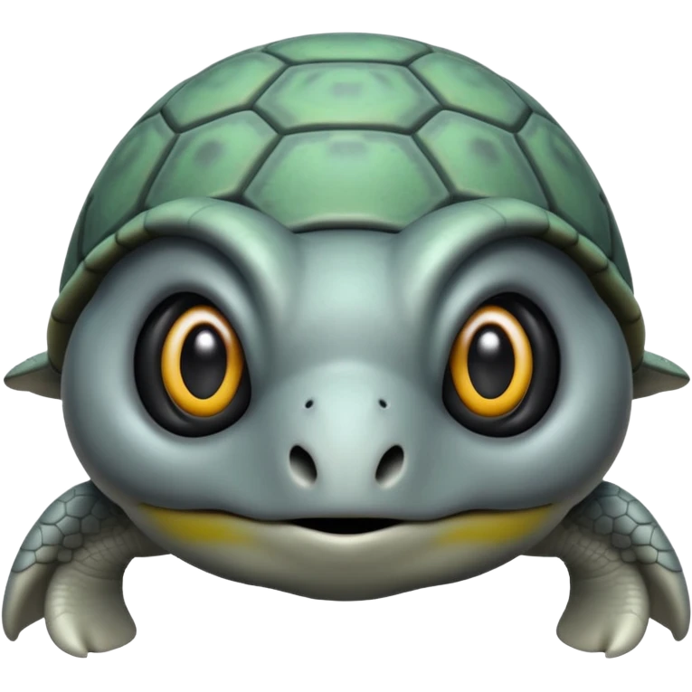 alien turtle but gray emoji