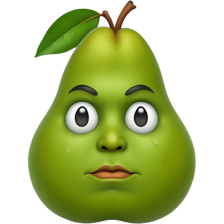 birne mit gesicht gangster emoji