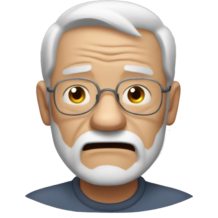 Angry grandpa emoji