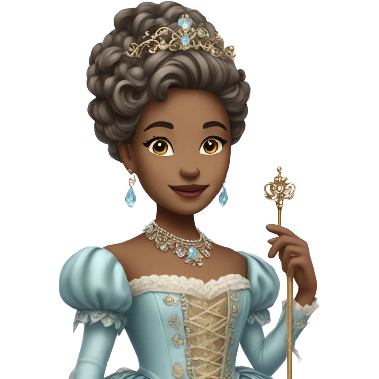 rococo beautiful princess wand emoji