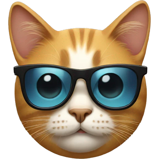 Cat with sunglasses emoji