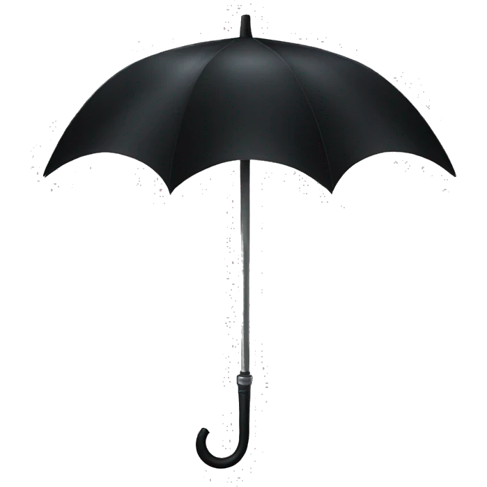 Black gothic umbrella  emoji