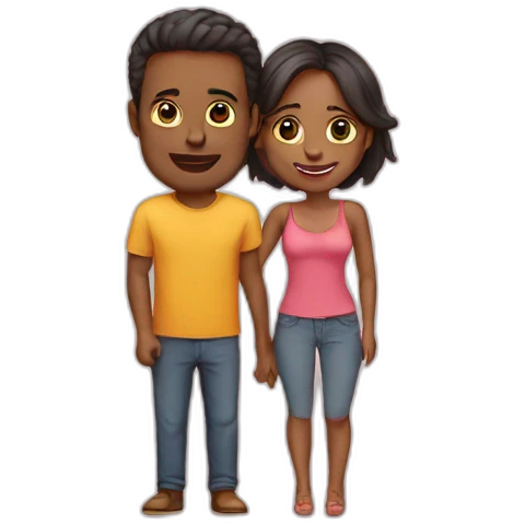 Couple nu emoji