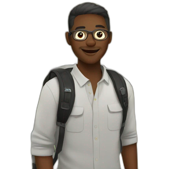 Travel Photographer without glasses emoji