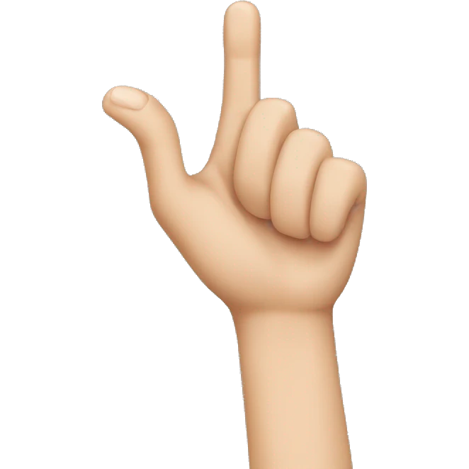 Finger hook emoji