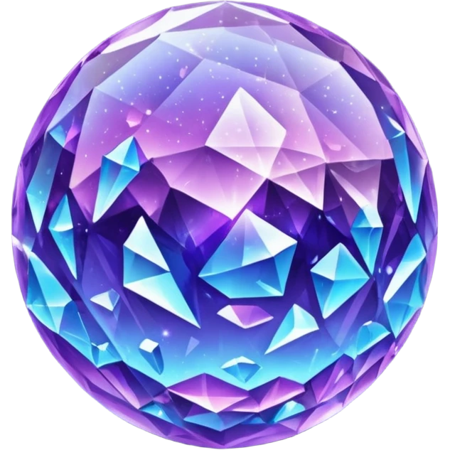 Crystal Planet – surface covered in glowing crystals emoji