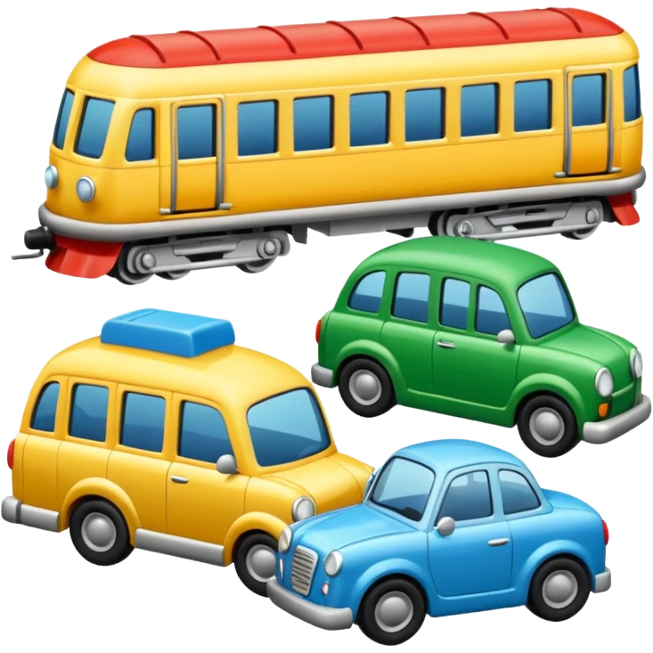 toy cars and trains emoji