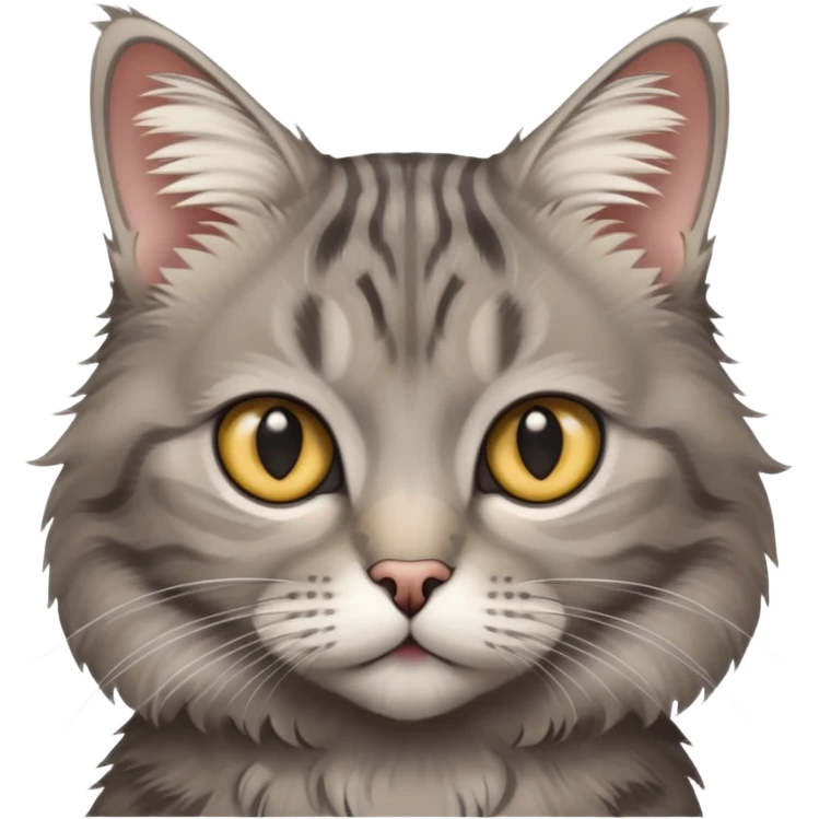 grey tabby cat emoji
