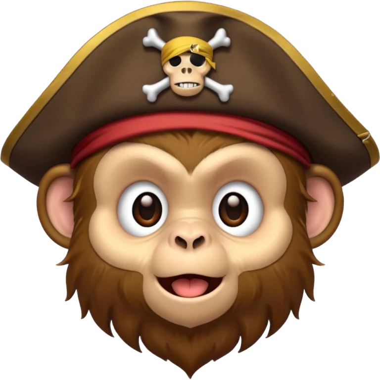 monkey with pirate hat























 emoji