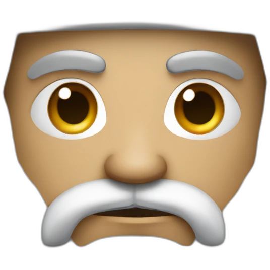 angry pakistani man with white prayer hat and long messy black beard emoji