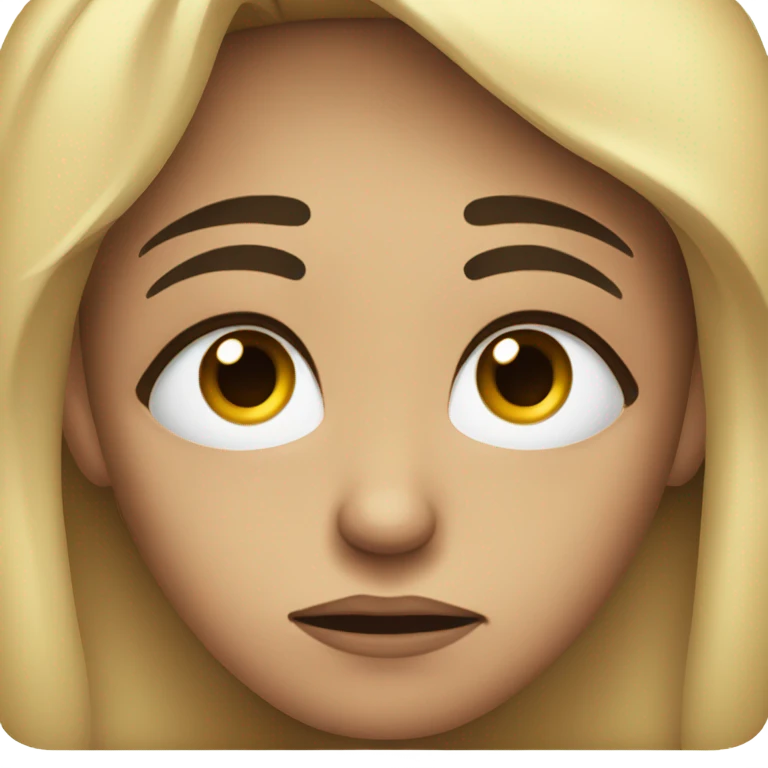 Sad face emoji