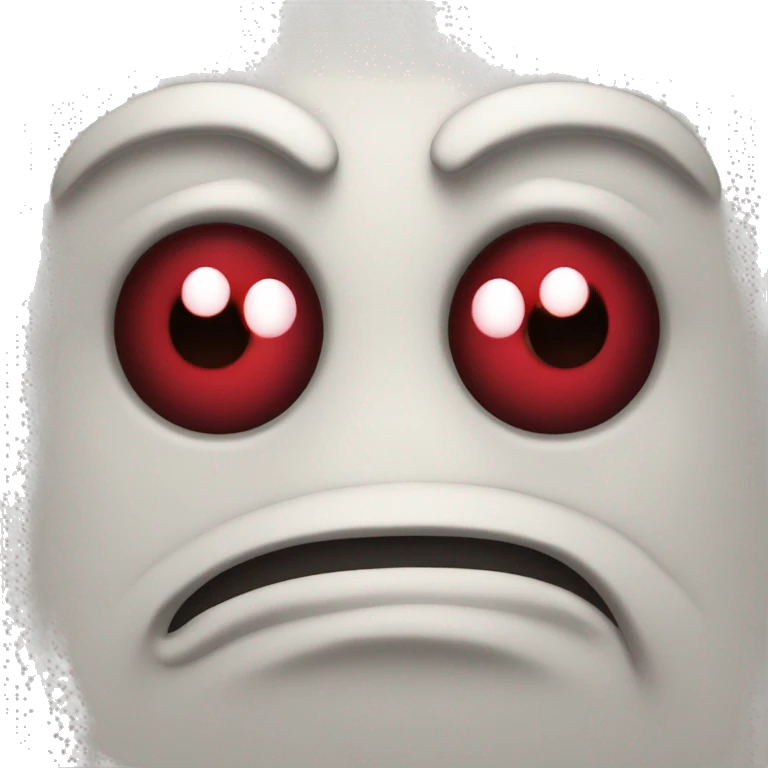 Chilling emoji with red squinting eyes  emoji