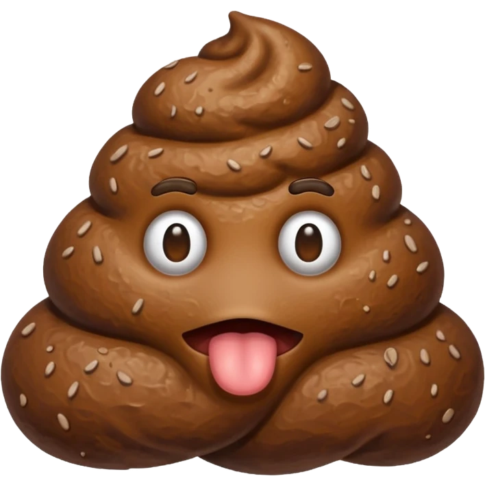Man as a poop emoji