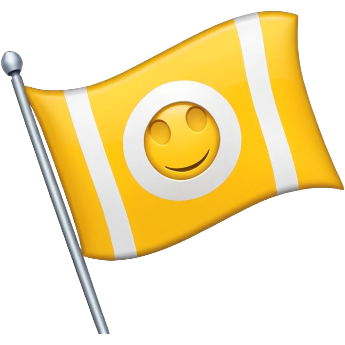 flag yellow white yellow weird symbol emoji
