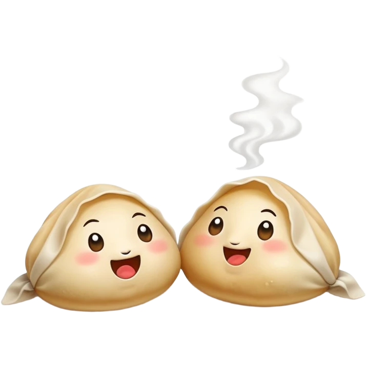 dumplings gossiping emoji