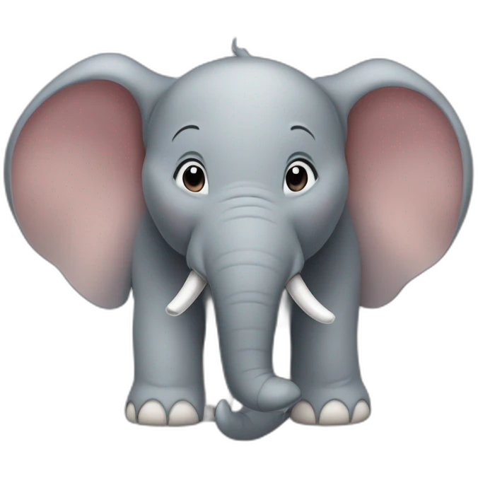 Éléphant sur une souris emoji