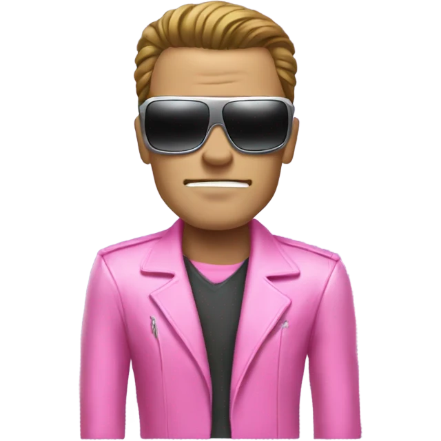 terminator in a pink suit emoji