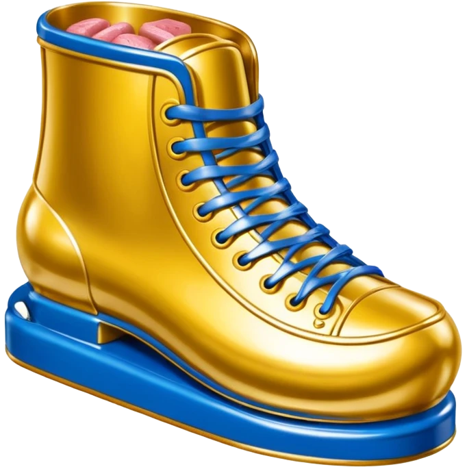 Jeff Koons style spam can designer shoe sculpture  emoji
