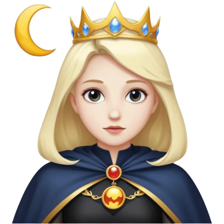 Eclipse Princess – shadow cape + lunar pin,Shadow Princesses. emoji