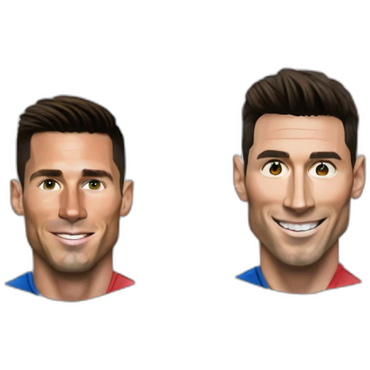 Cristiano Ronaldo and Lionel Messi  emoji