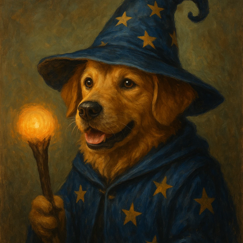 wizard dog emoji
