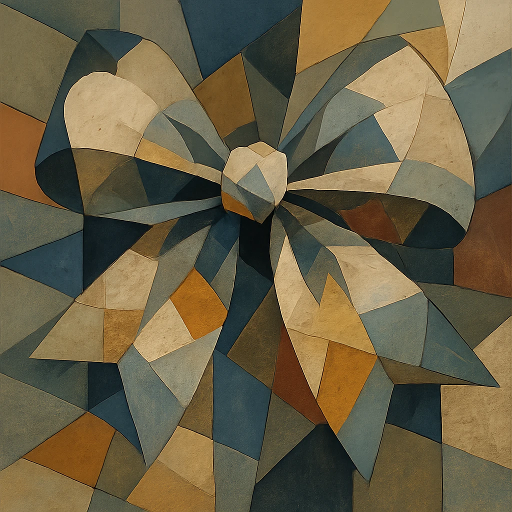 fluffy bow, geometric shapes emoji